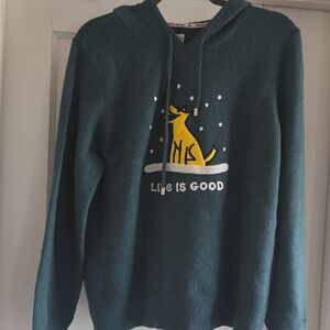 Life is Good Hoodie, Sz XL